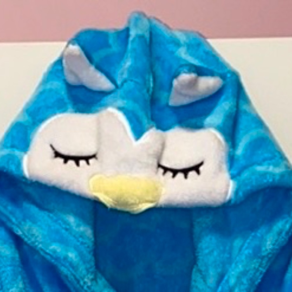 Cat & Jack Hooded Fleece Owl Robe